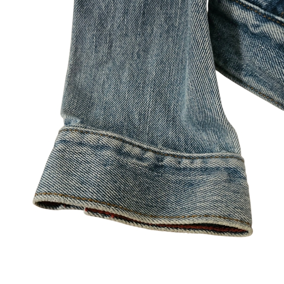 Levi's Classic Blue Denim Trucker Jacket Size‎ Medium - Picture 2 of 8